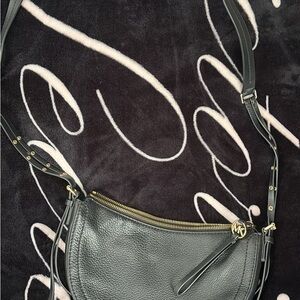 Michael Kors Black Pebbled Leather Crossbody Bag